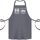 Tractor Problem Solved Driver Farmer Funny Cotton Apron 100% Organic Steel