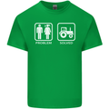 Tractor Problem Solved Driver Farmer Funny Mens Cotton T-Shirt Tee Top Irish Green