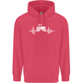 Tractor Pulse Childrens Kids Hoodie Heliconia