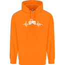 Tractor Pulse Childrens Kids Hoodie Orange