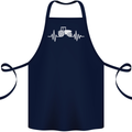 Tractor Pulse Cotton Apron 100% Organic Navy Blue
