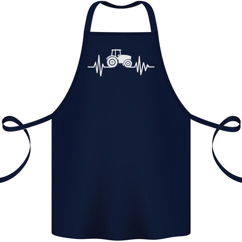 Tractor Pulse Cotton Apron 100% Organic Navy Blue