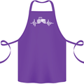 Tractor Pulse Cotton Apron 100% Organic Purple
