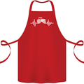 Tractor Pulse Cotton Apron 100% Organic Red