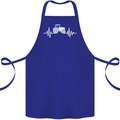 Tractor Pulse Cotton Apron 100% Organic Royal Blue