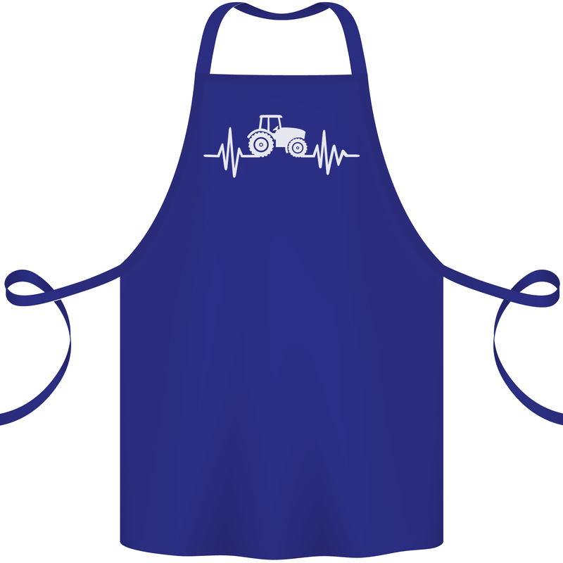 Tractor Pulse Cotton Apron 100% Organic Royal Blue