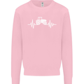 Tractor Pulse Kids Sweatshirt Jumper Light Pink