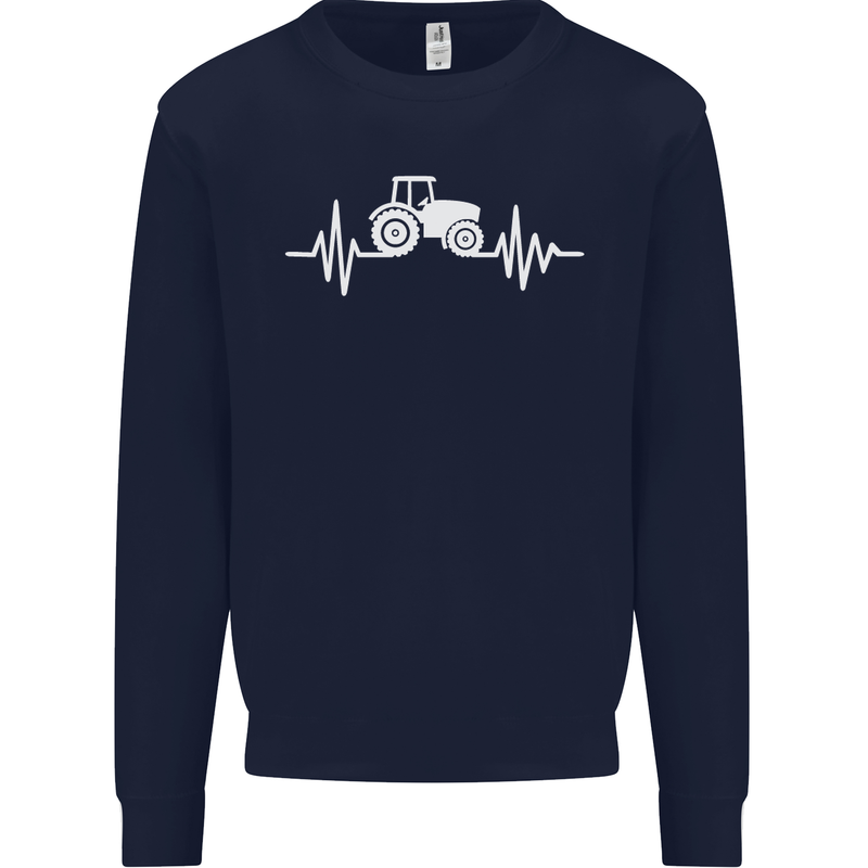 Tractor Pulse Kids Sweatshirt Jumper Navy Blue