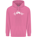 Tractor Pulse Mens 80% Cotton Hoodie Azelea