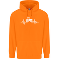 Tractor Pulse Mens 80% Cotton Hoodie Orange