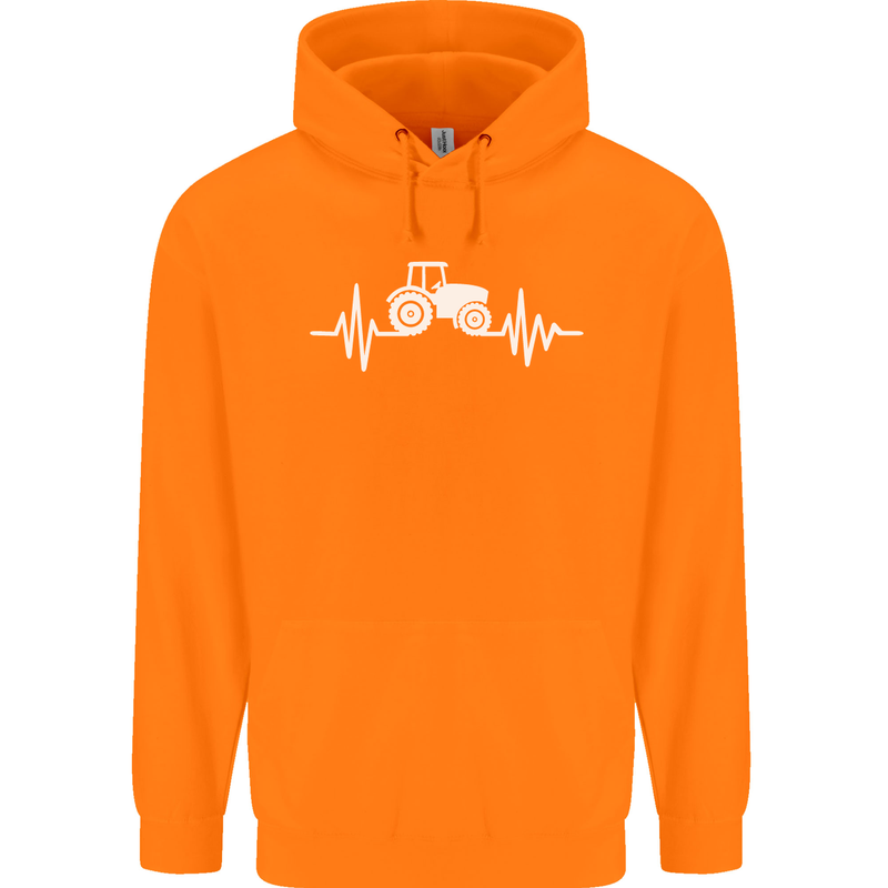 Tractor Pulse Mens 80% Cotton Hoodie Orange