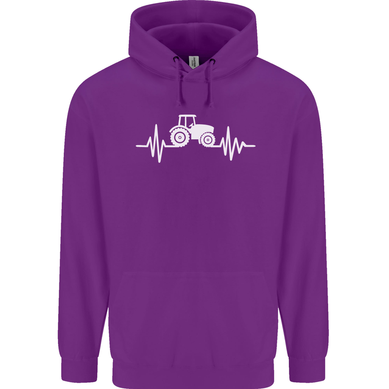 Tractor Pulse Mens 80% Cotton Hoodie Purple