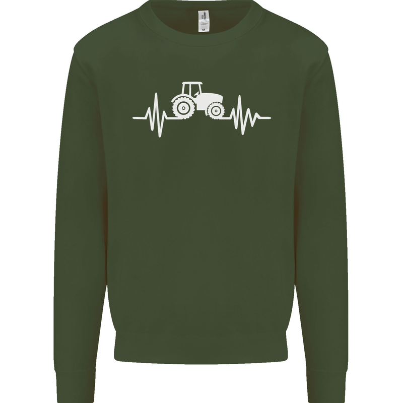 Tractor Pulse Mens Sweatshirt Jumper Forest Green
