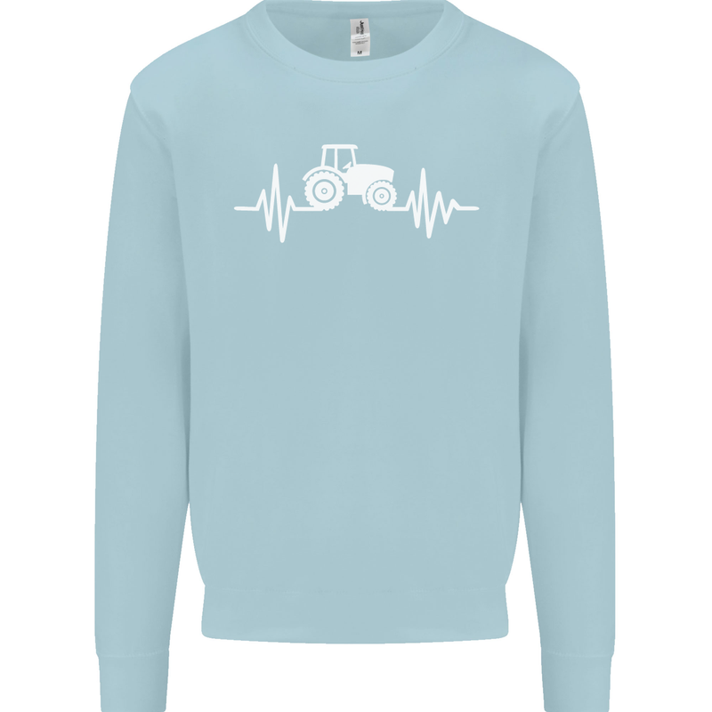 Tractor Pulse Mens Sweatshirt Jumper Light Blue