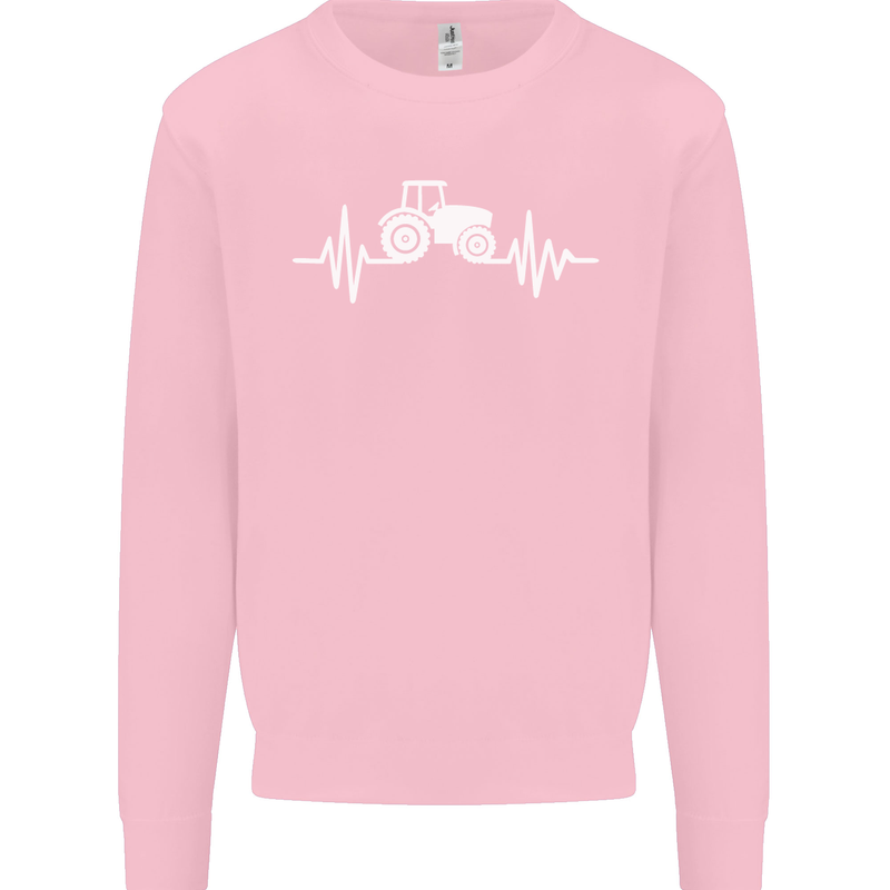 Tractor Pulse Mens Sweatshirt Jumper Light Pink
