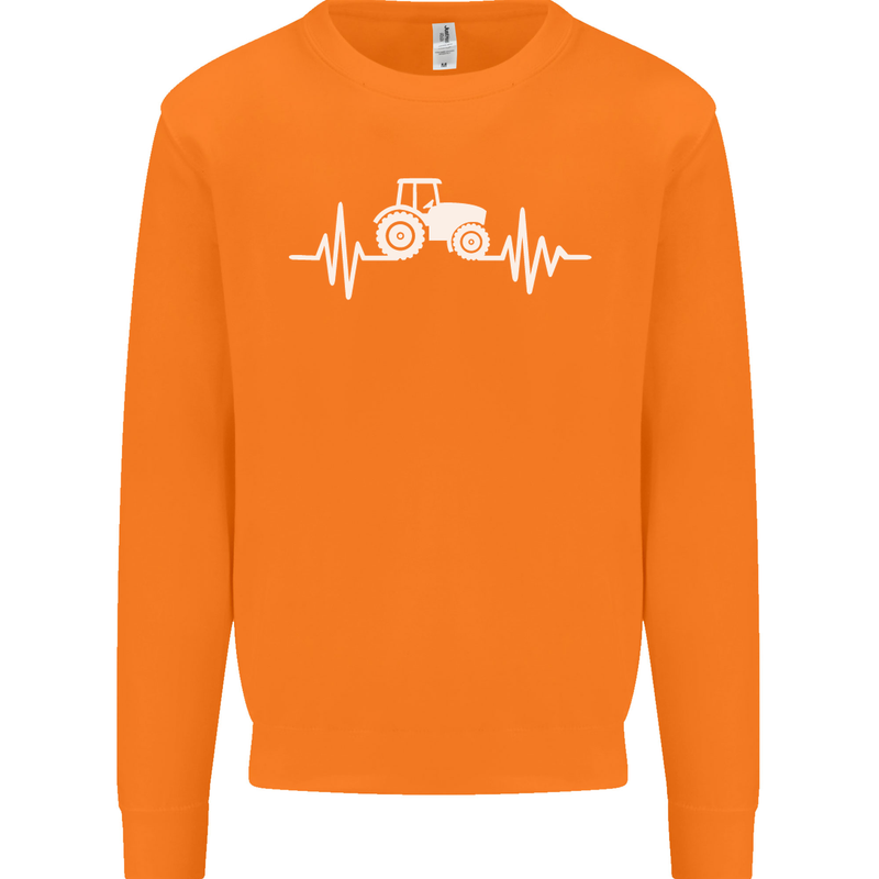 Tractor Pulse Mens Sweatshirt Jumper Orange