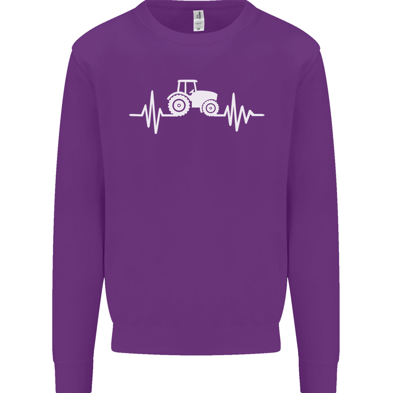Tractor Pulse Mens Sweatshirt Jumper Purple