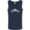 Tractor Pulse Mens Vest Tank Top Navy Blue