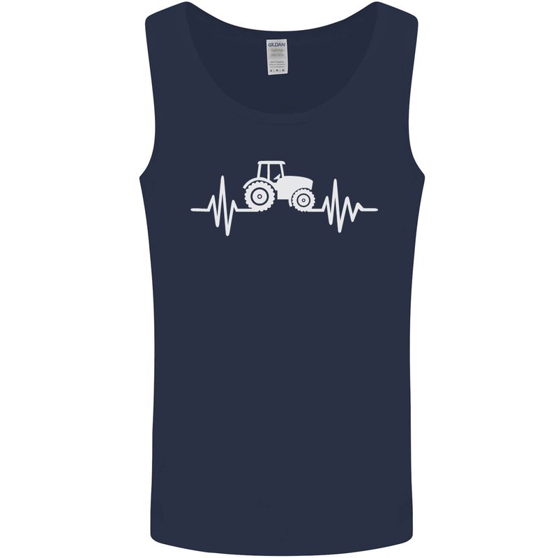 Tractor Pulse Mens Vest Tank Top Navy Blue