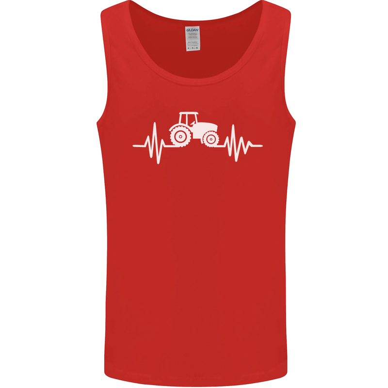 Tractor Pulse Mens Vest Tank Top Red