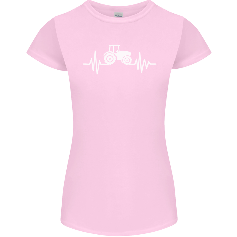 Tractor Pulse Womens Petite Cut T-Shirt Light Pink