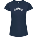 Tractor Pulse Womens Petite Cut T-Shirt Navy Blue