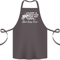 Tractor for My Wife Best Swap Ever Farmer Cotton Apron 100% Organic Dark Grey