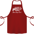 Tractor for My Wife Best Swap Ever Farmer Cotton Apron 100% Organic Maroon