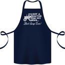 Tractor for My Wife Best Swap Ever Farmer Cotton Apron 100% Organic Navy Blue