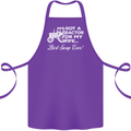 Tractor for My Wife Best Swap Ever Farmer Cotton Apron 100% Organic Purple