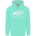 Tractor for My Wife Best Swap Ever Farmer Mens 80% Cotton Hoodie Peppermint