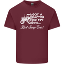 Tractor for My Wife Best Swap Ever Farmer Mens Cotton T-Shirt Tee Top Maroon