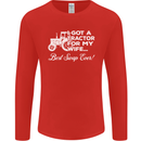 Tractor for My Wife Best Swap Ever Farmer Mens Long Sleeve T-Shirt Red
