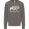 Tractor for My Wife Best Swap Ever Farmer Mens Sweatshirt Jumper Charcoal
