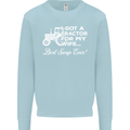 Tractor for My Wife Best Swap Ever Farmer Mens Sweatshirt Jumper Light Blue