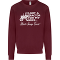 Tractor for My Wife Best Swap Ever Farmer Mens Sweatshirt Jumper Maroon