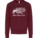Tractor for My Wife Best Swap Ever Farmer Mens Sweatshirt Jumper Maroon