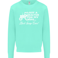 Tractor for My Wife Best Swap Ever Farmer Mens Sweatshirt Jumper Peppermint