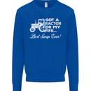 Tractor for My Wife Best Swap Ever Farmer Mens Sweatshirt Jumper Royal Blue