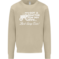 Tractor for My Wife Best Swap Ever Farmer Mens Sweatshirt Jumper Sand