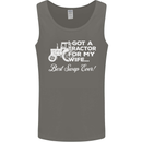 Tractor for My Wife Best Swap Ever Farmer Mens Vest Tank Top Charcoal