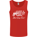 Tractor for My Wife Best Swap Ever Farmer Mens Vest Tank Top Red