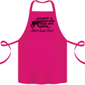 Tractor for My Wife Best Swap Ever Farming Cotton Apron 100% Organic Pink