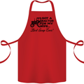 Tractor for My Wife Best Swap Ever Farming Cotton Apron 100% Organic Red