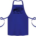 Tractor for My Wife Best Swap Ever Farming Cotton Apron 100% Organic Royal Blue