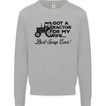 Tractor for My Wife Best Swap Ever Farming Mens Sweatshirt Jumper Sports Grey