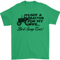 Tractor for My Wife Best Swap Ever Farming Mens T-Shirt Cotton Gildan Irish Green
