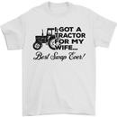 Tractor for My Wife Best Swap Ever Farming Mens T-Shirt Cotton Gildan White