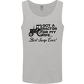 Tractor for My Wife Best Swap Ever Farming Mens Vest Tank Top Sports Grey