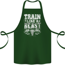 Train Like a Beast Gym Training Top Cotton Apron 100% Organic Forest Green